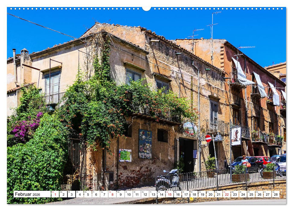 Sizilianische Ursprünglichkeit Castelbuono (CALVENDO Wandkalender 2026)