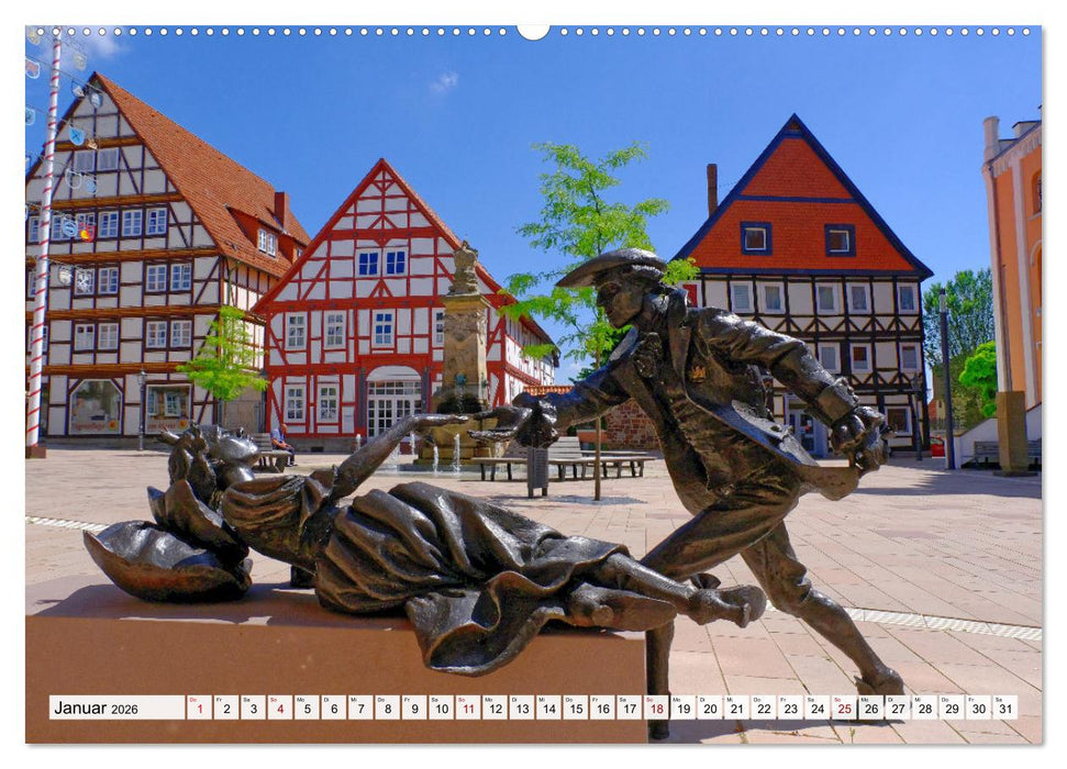 Hofgeismar - Dornröschenstadt und Fachwerkhäuser (CALVENDO Premium Wandkalender 2026)
