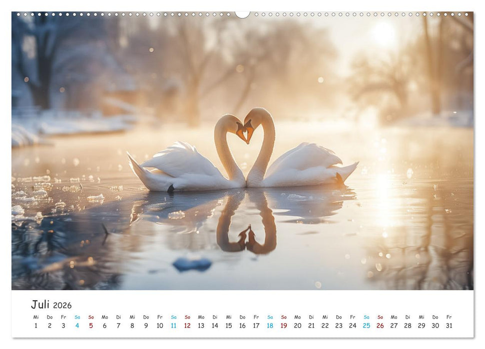 Die Melodie der Liebe (CALVENDO Premium Wandkalender 2026)