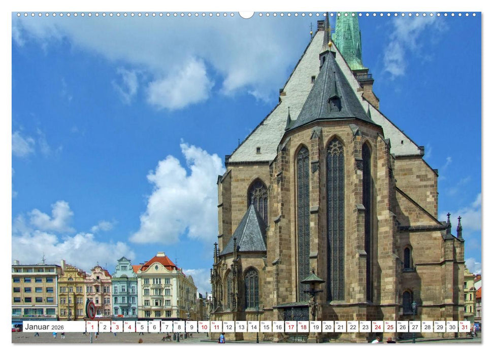Visit Pilsen & Klatovy - Zwei böhmische Städte - Ein perfekter Urlaubstag (CALVENDO Premium Wandkalender 2026)