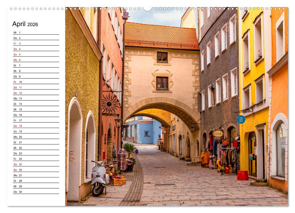 Burghausen an der Salzach (CALVENDO Premium Wandkalender 2026)