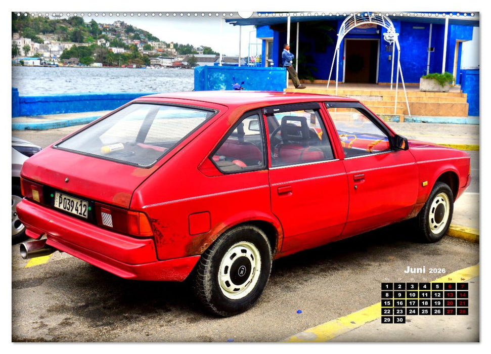 Moskwitsch-2141 - Ein russischer Oldtimer in Kuba (CALVENDO Premium Wandkalender 2026)