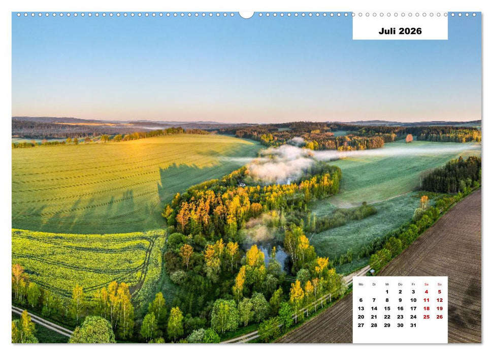 Unser Erzgebirge von oben (CALVENDO Premium Wandkalender 2026)