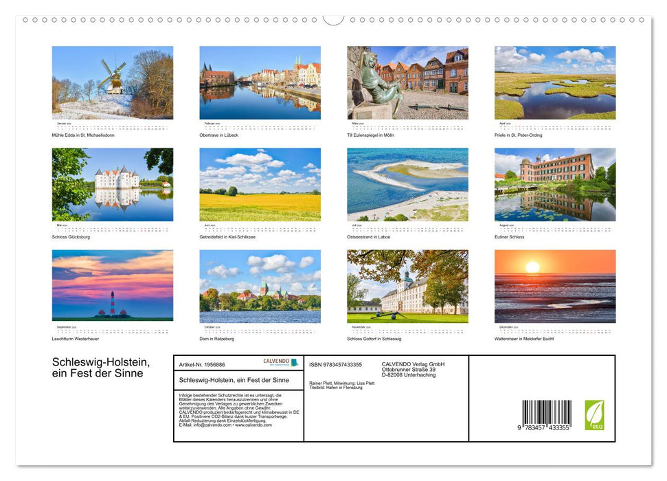 Schleswig-Holstein, ein Fest der Sinne (CALVENDO Premium Wandkalender 2026)