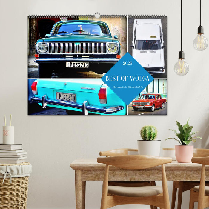 BEST OF WOLGA - Der sowjetische Oldtimer GAZ-24 (CALVENDO Wandkalender 2026)