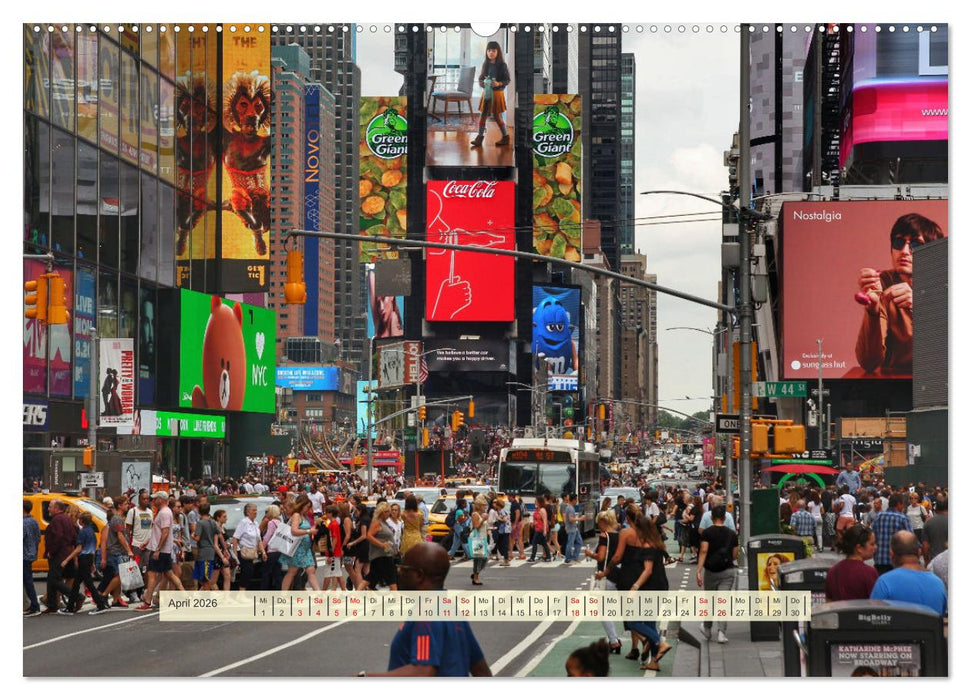 Streets of New York - Zu Fuß durch die Metropole der Superlative (CALVENDO Premium Wandkalender 2026)