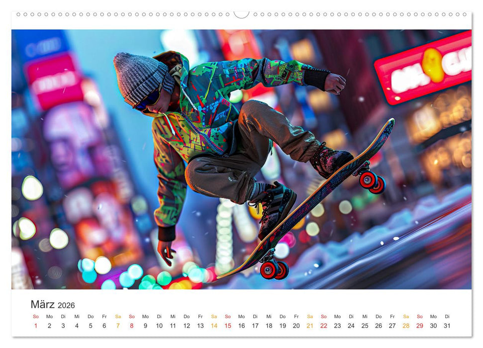 Skateboarding - tolle Momente (CALVENDO Wandkalender 2026)