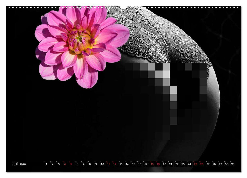 Erotik Art etwas Blumig POMBASTISCH (CALVENDO Premium Wandkalender 2026)