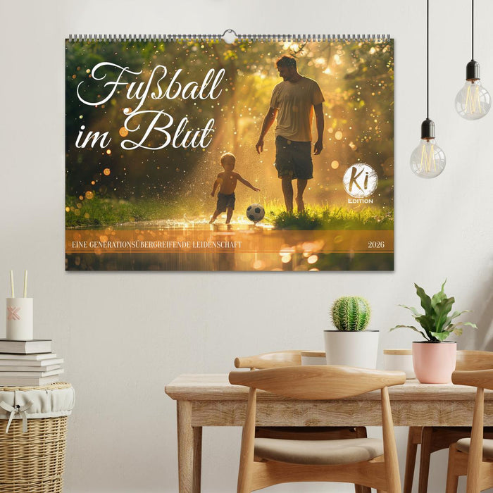 Fußball im Blut (CALVENDO Wandkalender 2026)