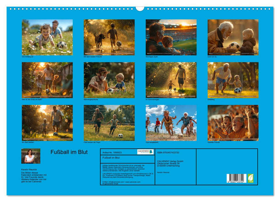 Fußball im Blut (CALVENDO Wandkalender 2026)