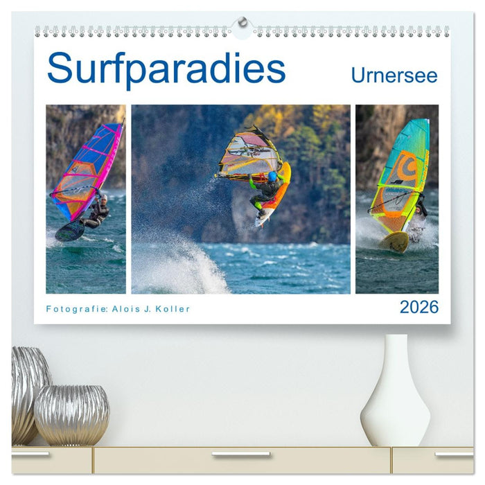 Surfparadies Urnersee (CALVENDO Premium Wandkalender 2026)