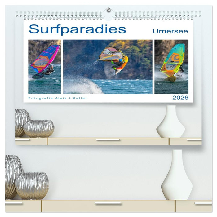 Surfparadies Urnersee (CALVENDO Premium Wandkalender 2026)