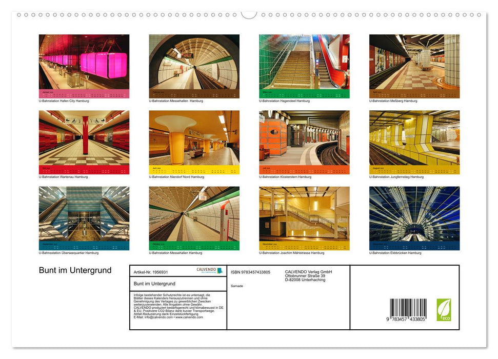 Bunt im Untergrund (CALVENDO Premium Wandkalender 2026)