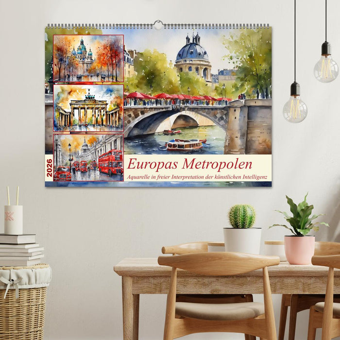 Europas Metropolen (CALVENDO Wandkalender 2026)