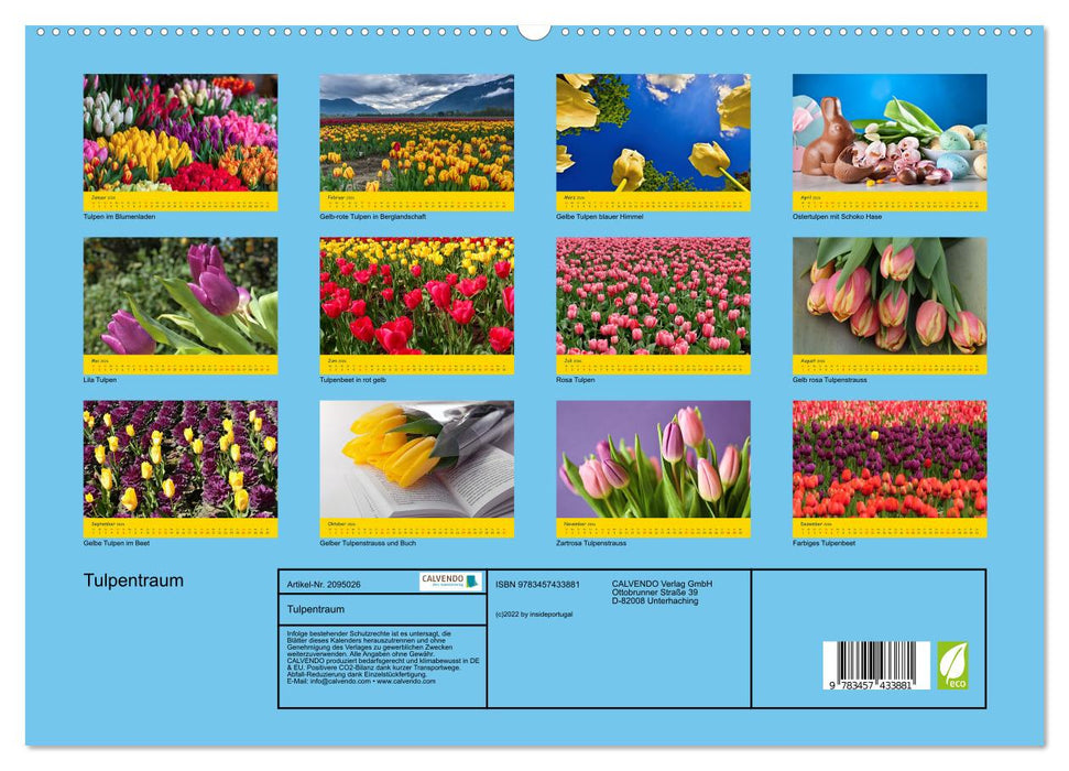 Tulpentraum (CALVENDO Premium Wandkalender 2026)