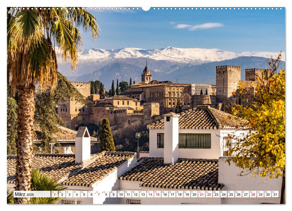 Andalusien - Granada (CALVENDO Premium Wandkalender 2026)