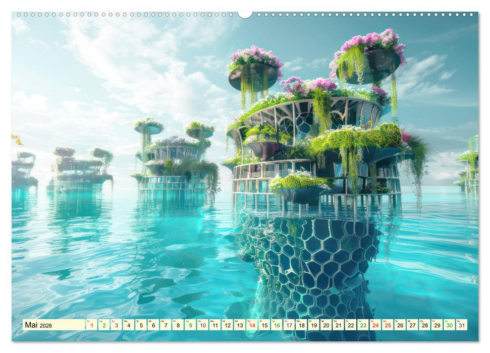 Science-Fiction Wasserwelten (CALVENDO Wandkalender 2026)