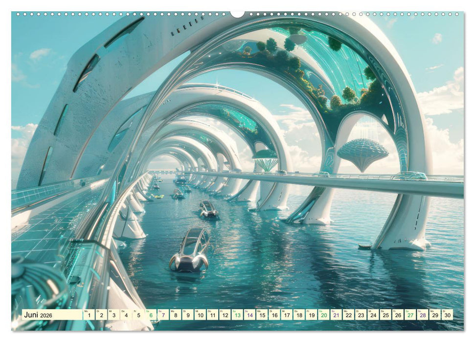 Science-Fiction Wasserwelten (CALVENDO Wandkalender 2026)