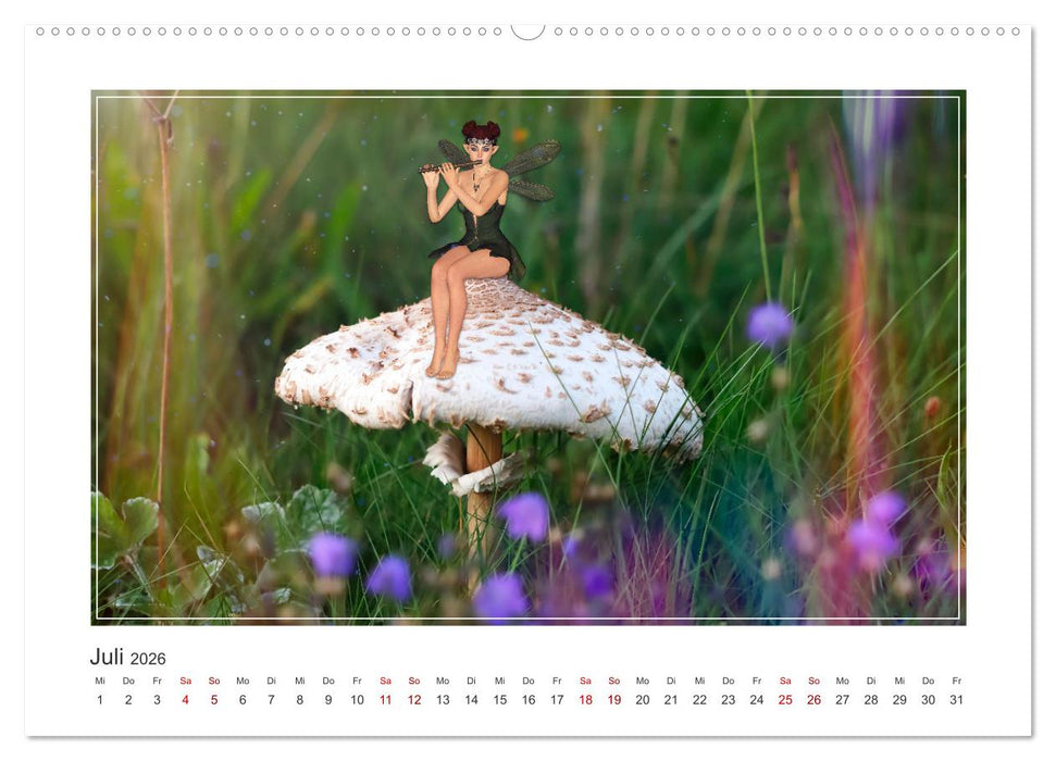 Pilze im Elfenwald (CALVENDO Premium Wandkalender 2026)