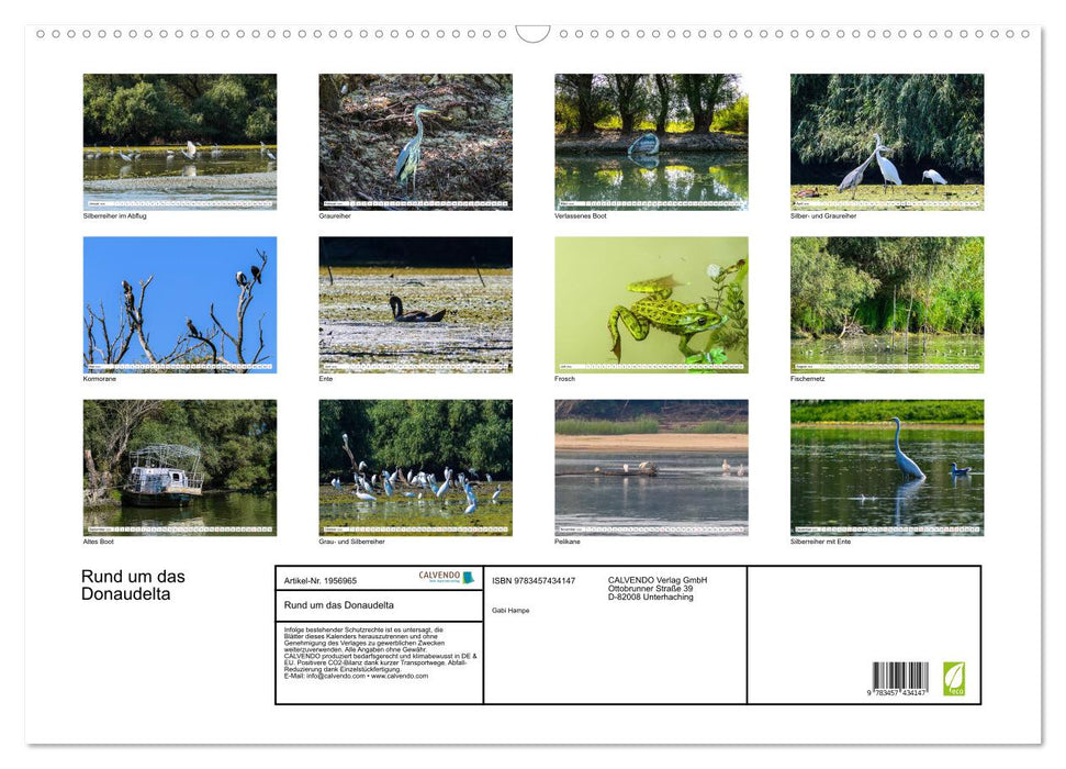 Rund um das Donaudelta (CALVENDO Wandkalender 2026)