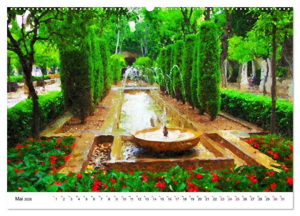 Zauberhaftes Mallorca - Gemalte Eindrücke der Insel (CALVENDO Premium Wandkalender 2026)