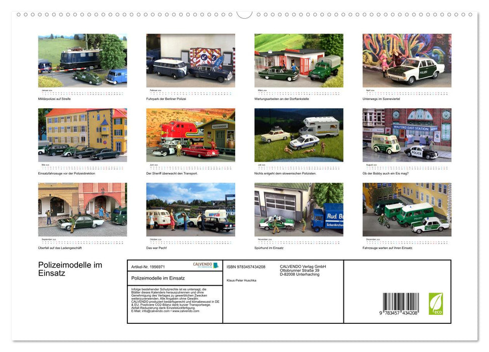 Polizeimodelle im Einsatz (CALVENDO Premium Wandkalender 2026)