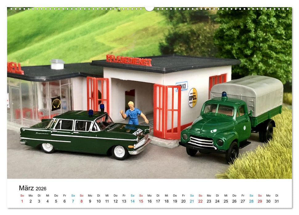 Polizeimodelle im Einsatz (CALVENDO Premium Wandkalender 2026)