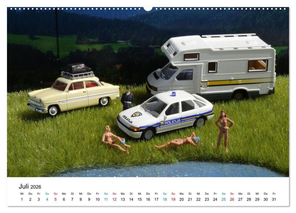 Polizeimodelle im Einsatz (CALVENDO Premium Wandkalender 2026)