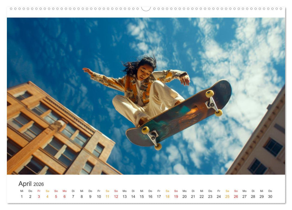 Skateboarding - tolle Momente (CALVENDO Premium Wandkalender 2026)