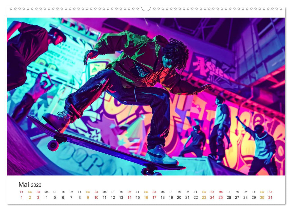 Skateboarding - tolle Momente (CALVENDO Premium Wandkalender 2026)
