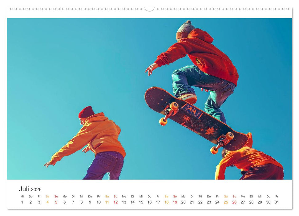 Skateboarding - tolle Momente (CALVENDO Premium Wandkalender 2026)