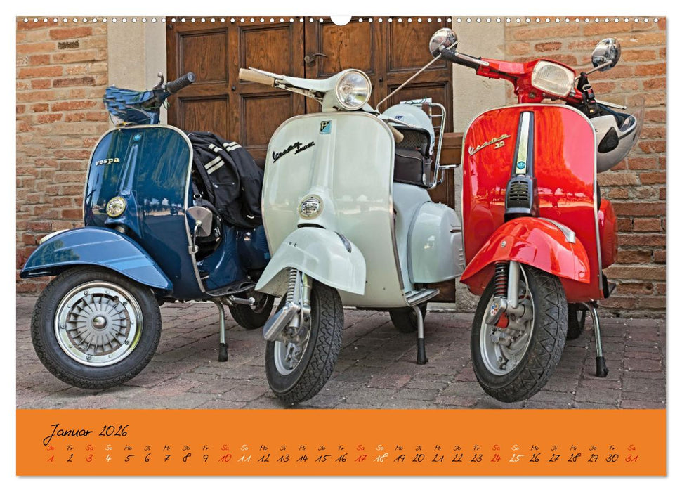 Vespa Liebe (CALVENDO Premium Wandkalender 2026)