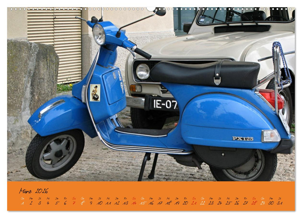 Vespa Liebe (CALVENDO Premium Wandkalender 2026)