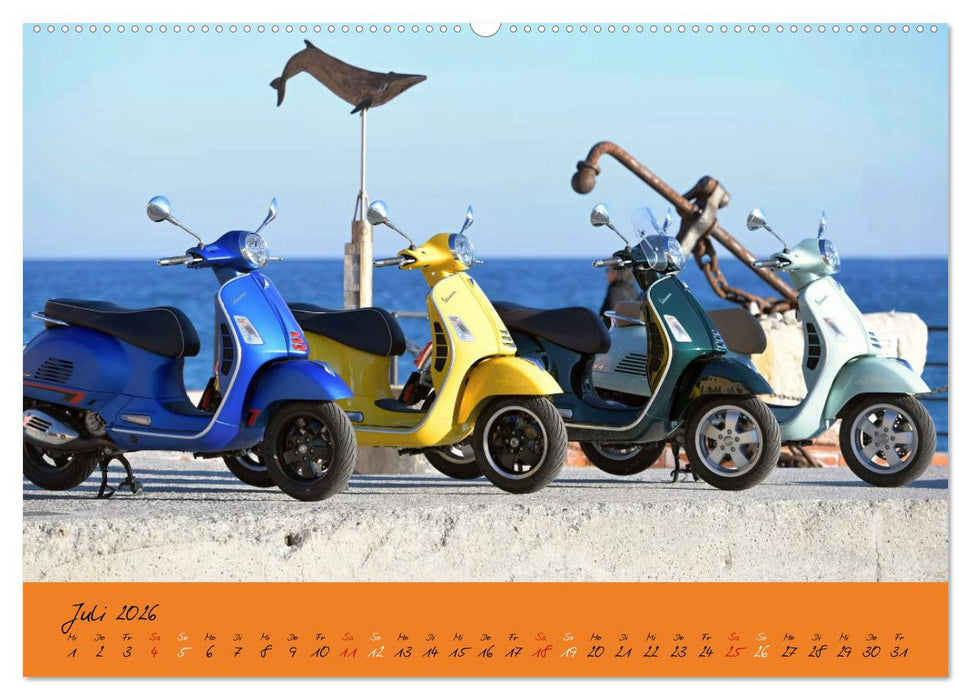 Vespa Liebe (CALVENDO Premium Wandkalender 2026)