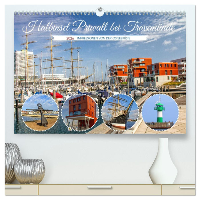 Halbinsel Priwall bei Travemünde – Impressionen von der Ostseeküste (CALVENDO Premium Wandkalender 2026)