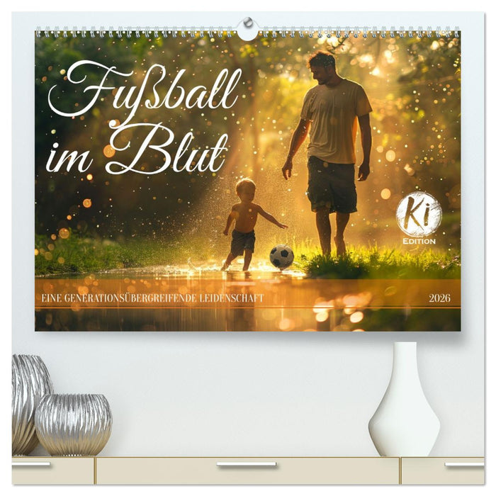 Fußball im Blut (CALVENDO Premium Wandkalender 2026)