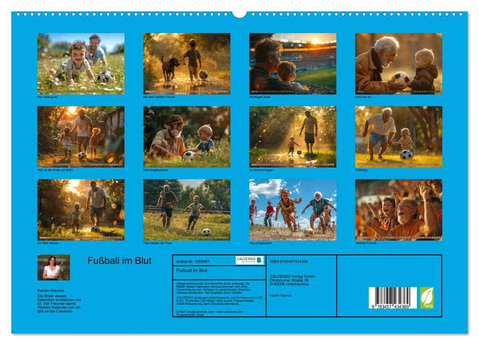 Fußball im Blut (CALVENDO Premium Wandkalender 2026)