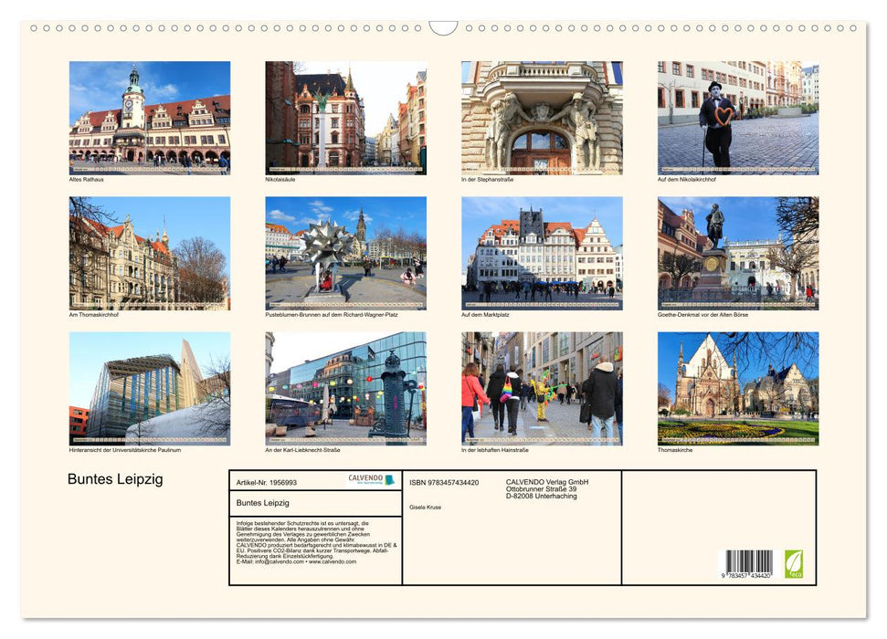 Buntes Leipzig (CALVENDO Wandkalender 2026)