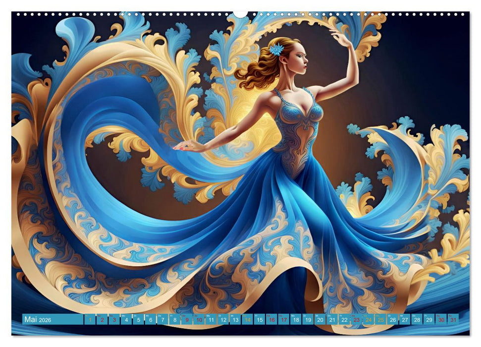 Wundervolle Tanzschwingungen (CALVENDO Premium Wandkalender 2026)