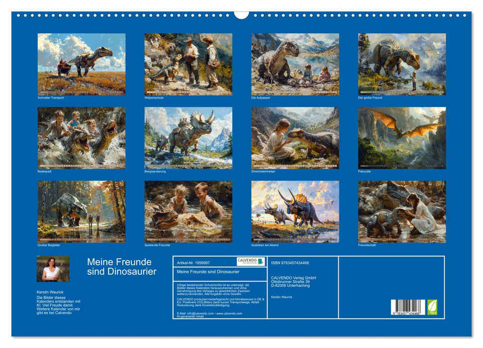 Meine Freunde sind Dinosaurier (CALVENDO Wandkalender 2026)