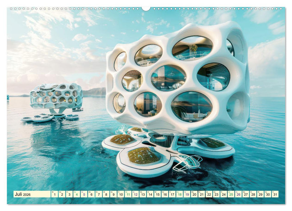 Science-Fiction Wasserwelten (CALVENDO Premium Wandkalender 2026)