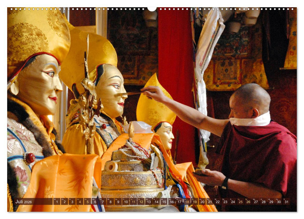 Tibet bewegt (CALVENDO Premium Wandkalender 2026)