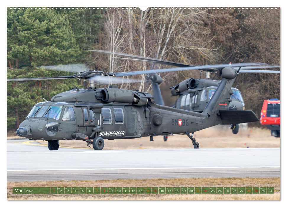 Helikopter in Aktion (CALVENDO Premium Wandkalender 2026)