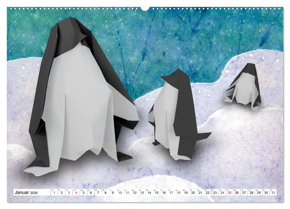 ORIGAMI - Kreativität ohne Grenzen (CALVENDO Premium Wandkalender 2026)