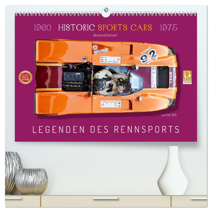 Legenden des Rennsports Historic Sports Cars 1960-1975 (CALVENDO Premium Wandkalender 2026)