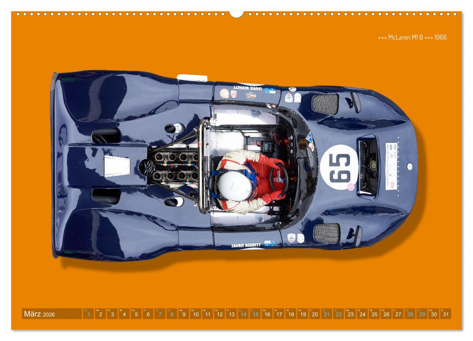 Legenden des Rennsports Historic Sports Cars 1960-1975 (CALVENDO Premium Wandkalender 2026)