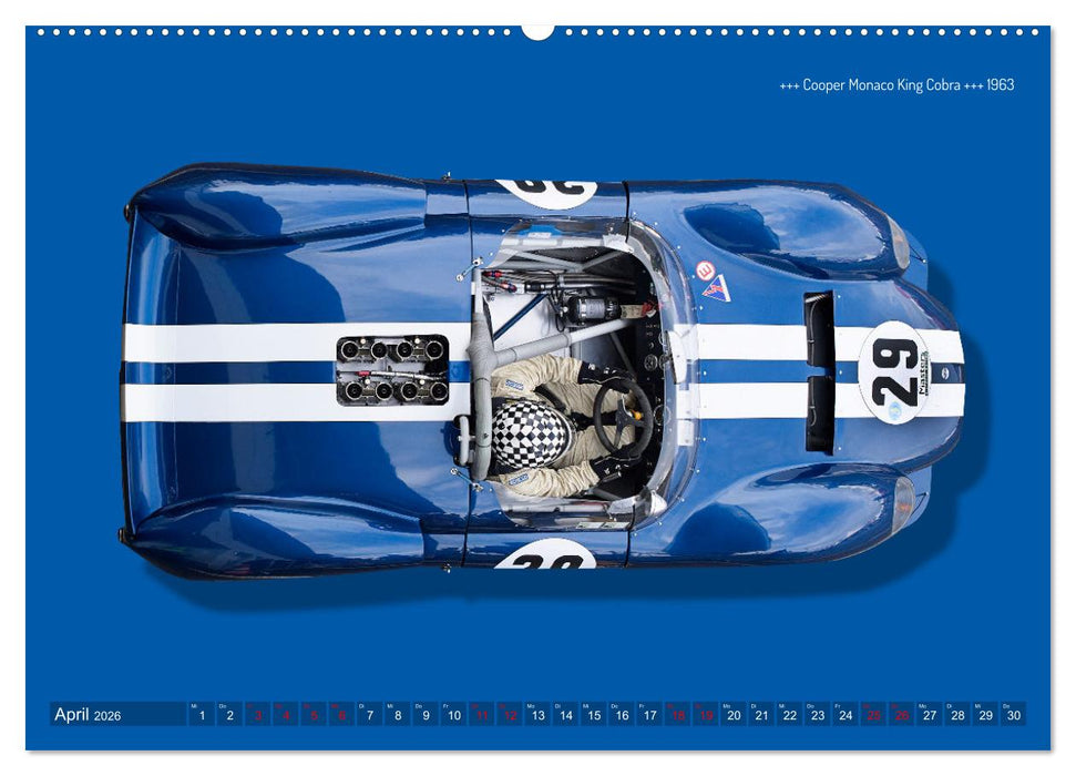 Legenden des Rennsports Historic Sports Cars 1960-1975 (CALVENDO Premium Wandkalender 2026)