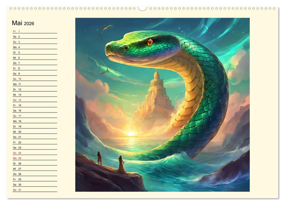 Meeresmythen (CALVENDO Wandkalender 2026)