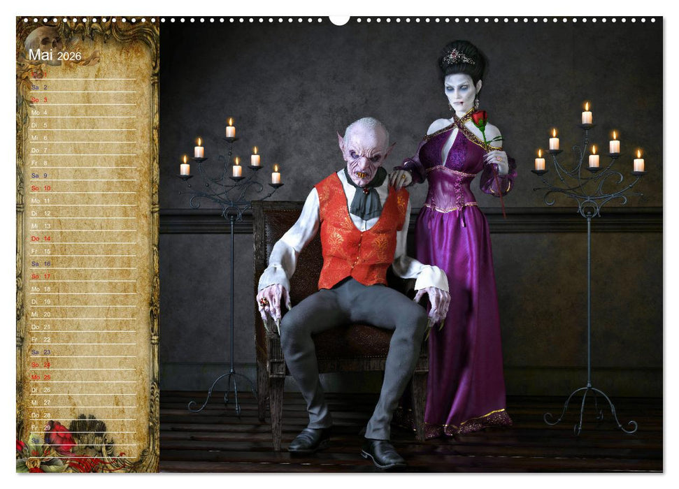 Vampire - Kinder der Nacht (CALVENDO Premium Wandkalender 2026)