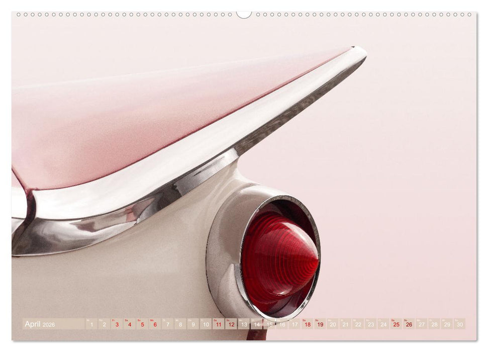 US Autoklassiker 1950er bis 1970er Details (CALVENDO Premium Wandkalender 2026)